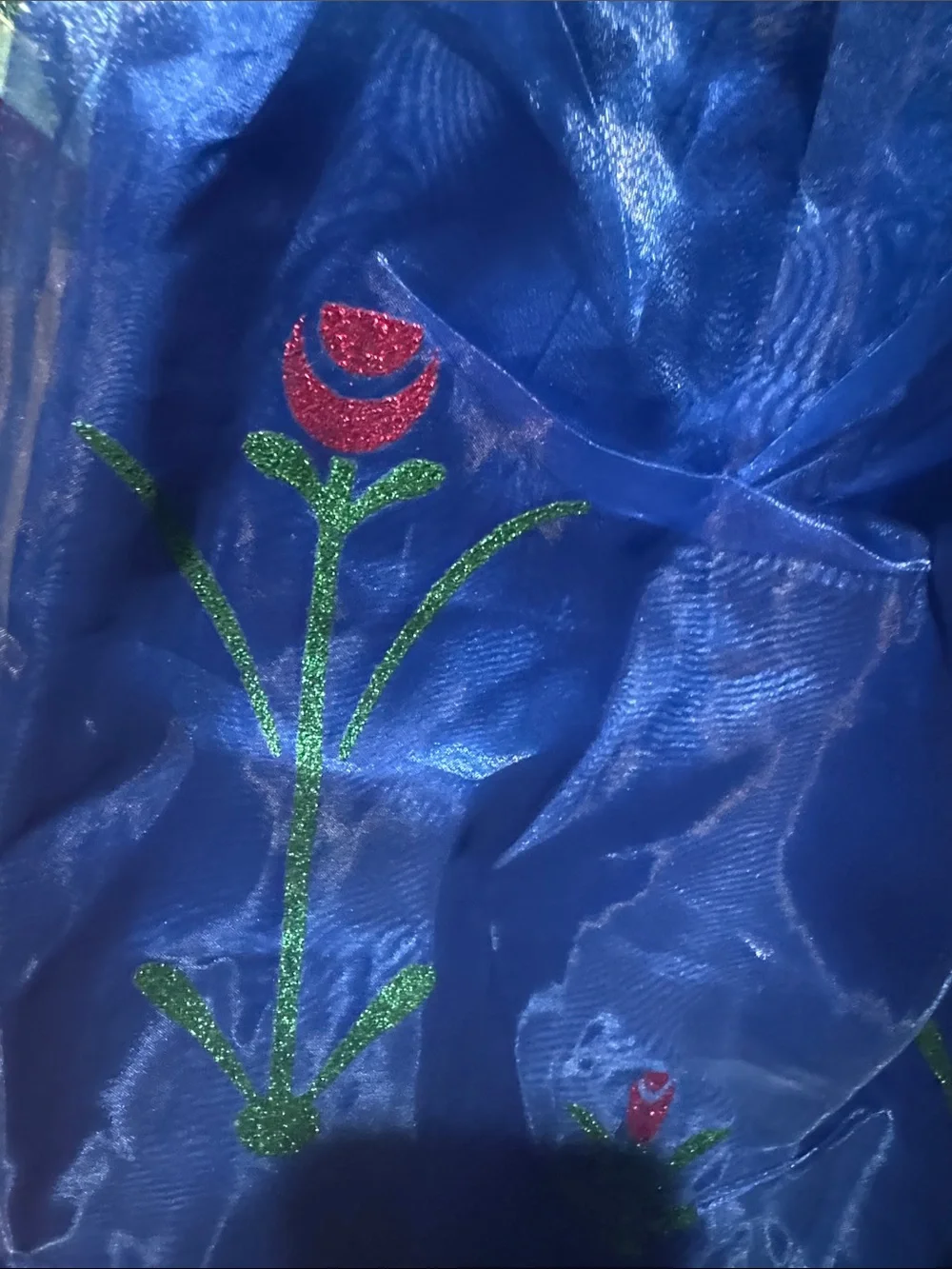 Frozen Anna inspired Blue & Pink Princess Cape Costume with Embroidered Bodie